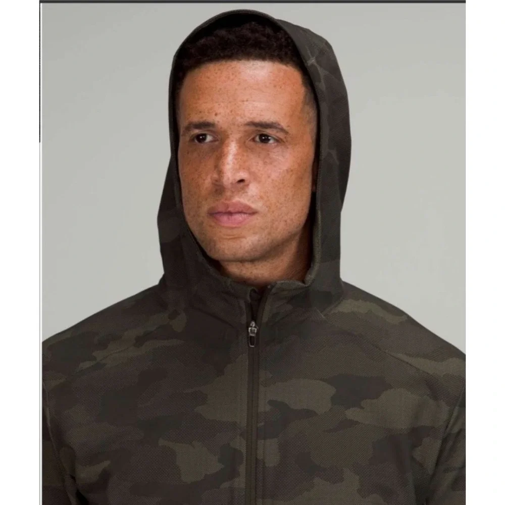 Lululemon Warp Light Packable Jacket Camo Rosemary Green Size L: Hiking, Outdoor - Picture 3 of 12